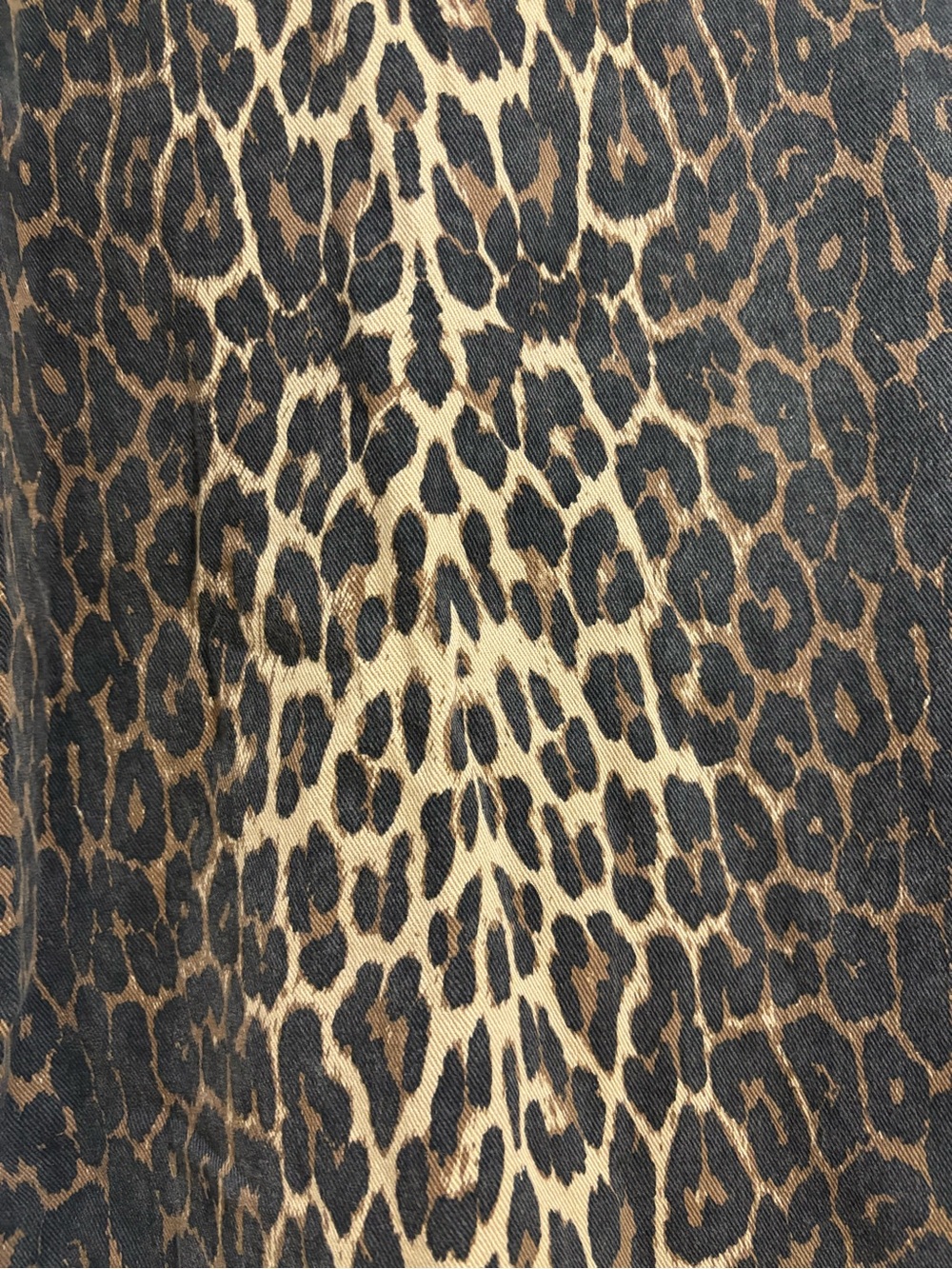 Boutique Leopard Print Jean Collar Dress View 5